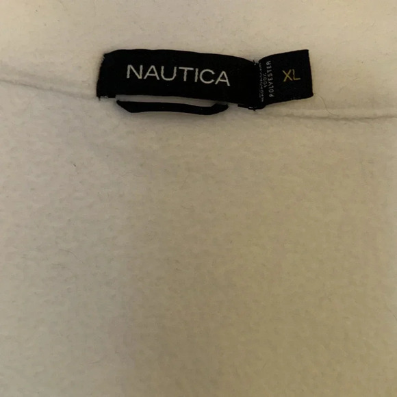 Nautica Colorblock Fleece Jacket Logo Spellout Outdoor Hiking - Picture 9 of 9